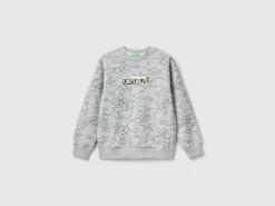 Gamer sweatshirt with rubbery print
