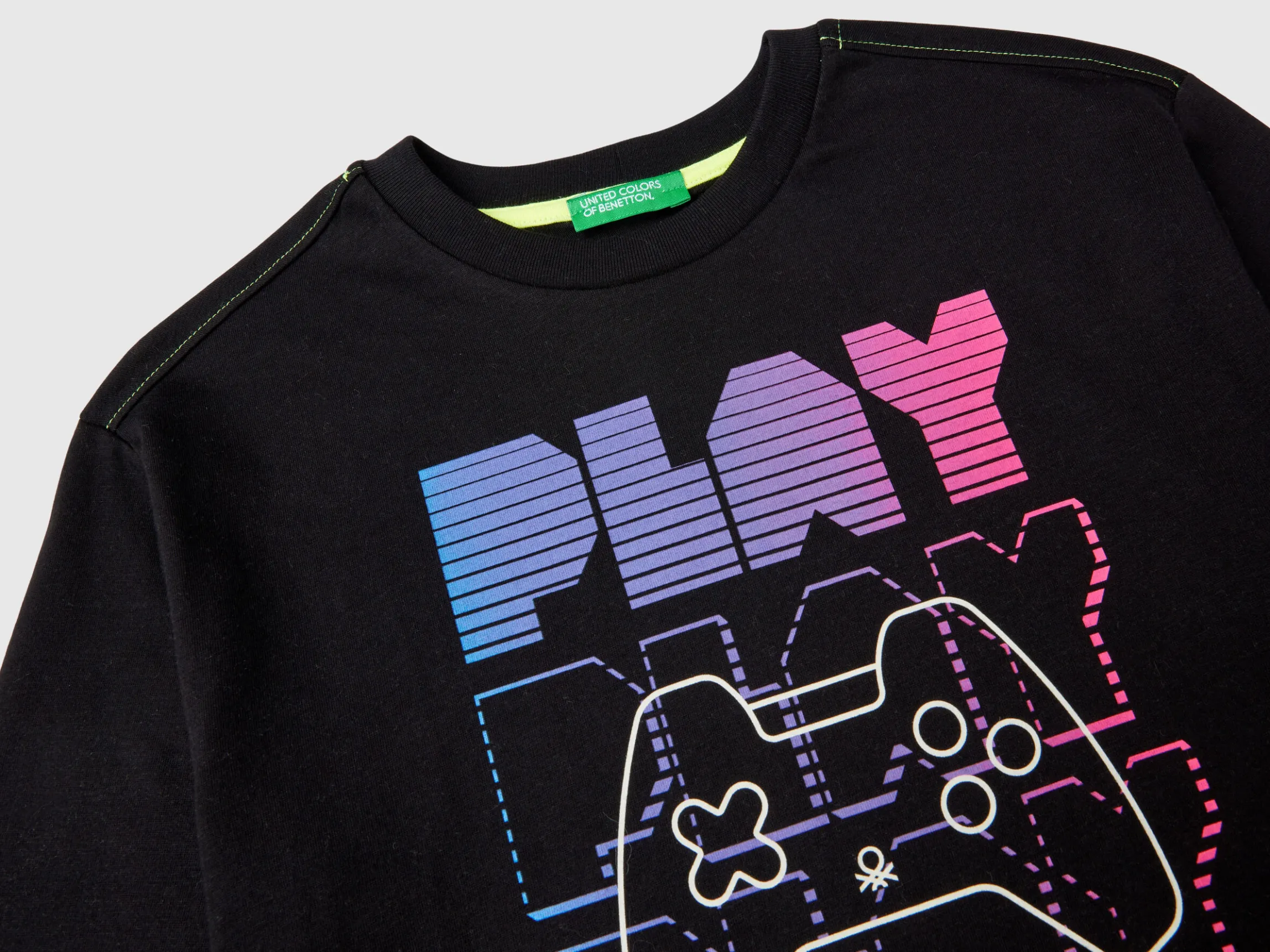 Gamer t-shirt in cotton blend