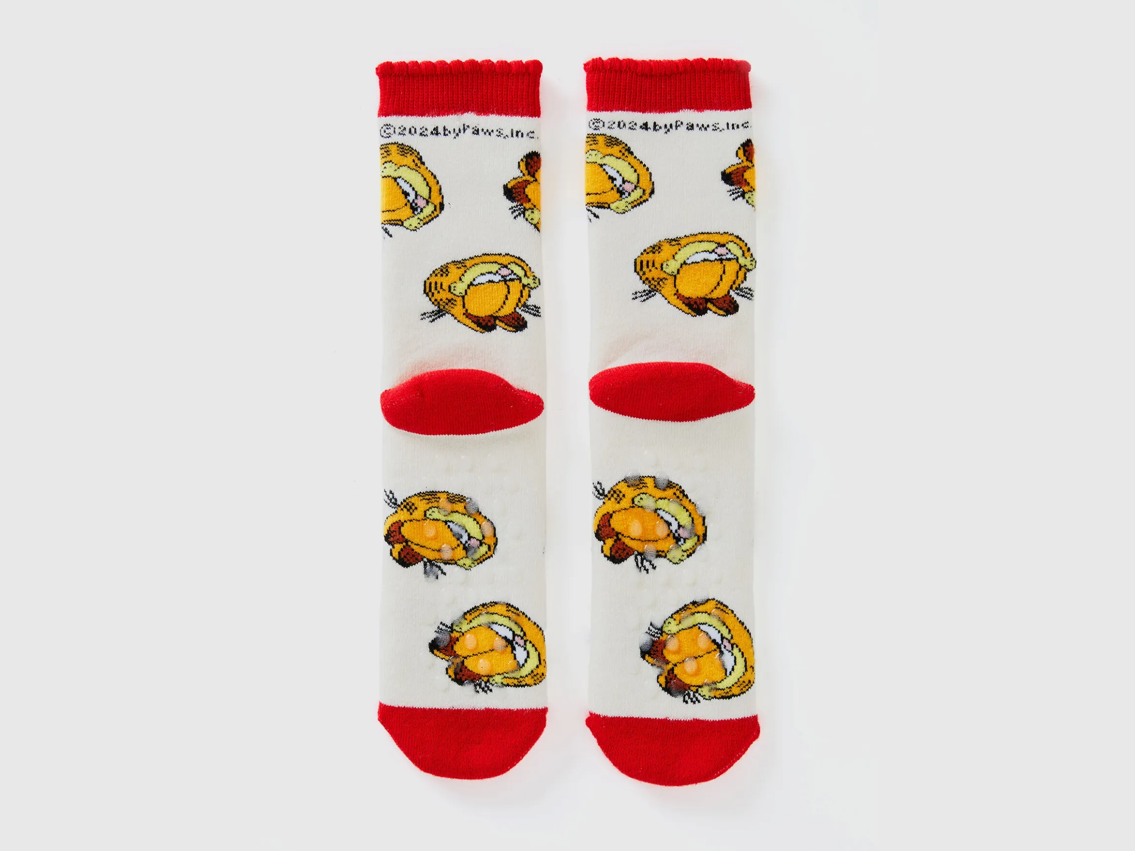 Garfield ©2024 by Paws, Inc. non-slip socks
