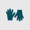 Gloves in stretch wool blend
