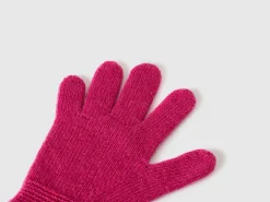 Gloves in stretch wool blend