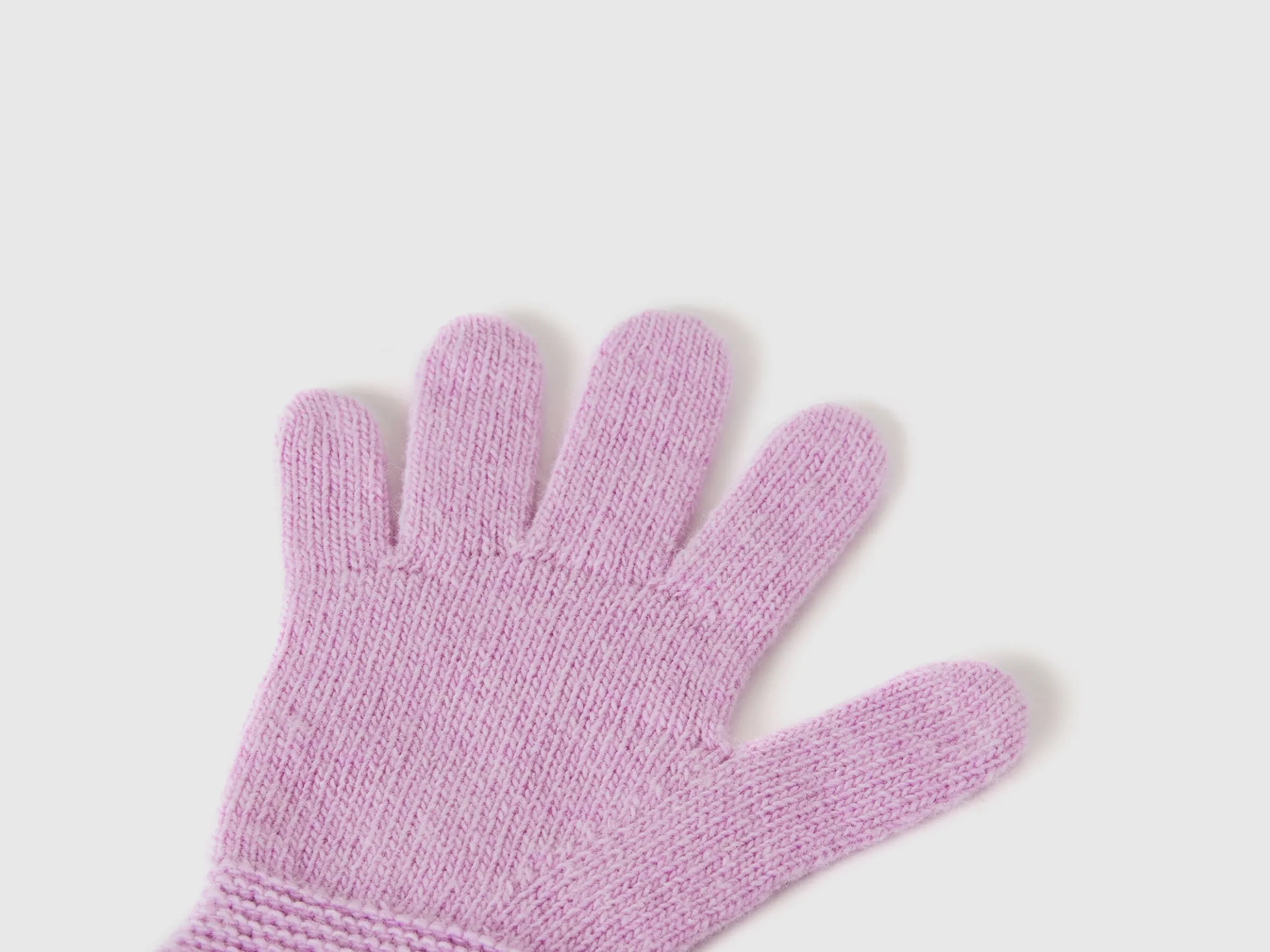 Gloves in stretch wool blend
