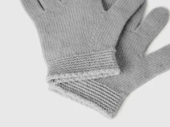 Gloves in stretch wool blend