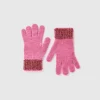 Gloves with lurex