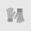 Gloves with lurex
