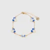 Gold bracelet with hearts