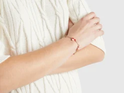 Gold bracelet with hearts