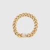 Gold chain bracelet