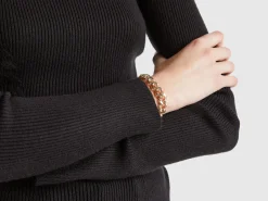 Gold chain bracelet