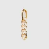 Gold chain pendant earrings