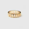 Gold chain ring