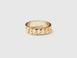 Gold chain ring