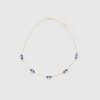 Gold necklace with hearts