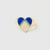 Gold ring with heart motif