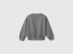 Gray Barbie sweatshirt with glossy print
