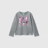Gray Barbie t-shirt with glossy print