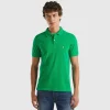 Green regular fit polo