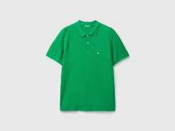 Green regular fit polo