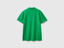Green slim fit polo