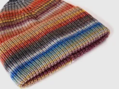 Hat in multicolored wool blend