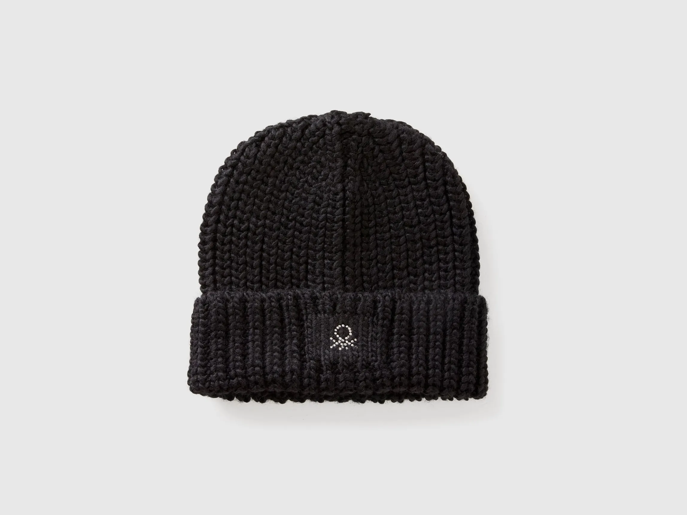 Hat with rhinestone logo