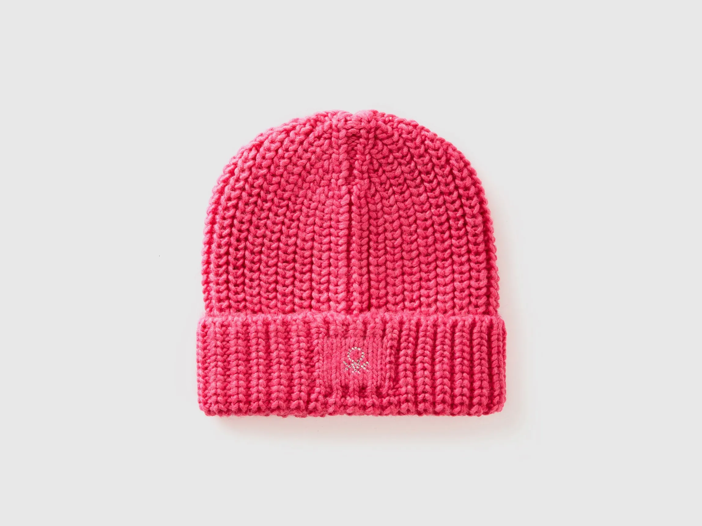 Hat with rhinestone logo