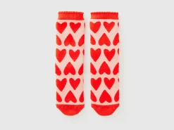 Heart non-slip socks