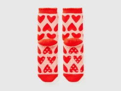Heart non-slip socks