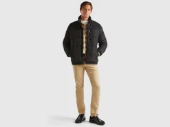 Heavy color block padded jacket