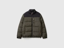 Heavy color block padded jacket