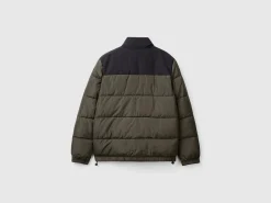 Heavy color block padded jacket