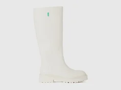 High boots in imitation leather
