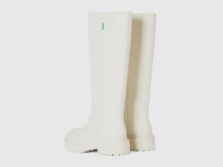 High boots in imitation leather