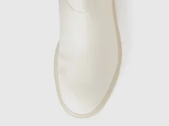 High boots in imitation leather