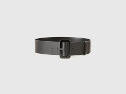 High waist belt in imitation leather