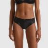 High-waisted briefs in glossy fabric