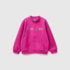 Hoodie with zip in organic cotton