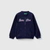 Hoodie with zip in organic cotton
