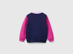 Hoodie with zip in organic cotton