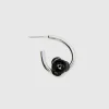 Hoop earrings with roses