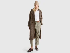 Houndstooth flannel trousers
