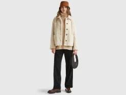 Jacket in faux fur