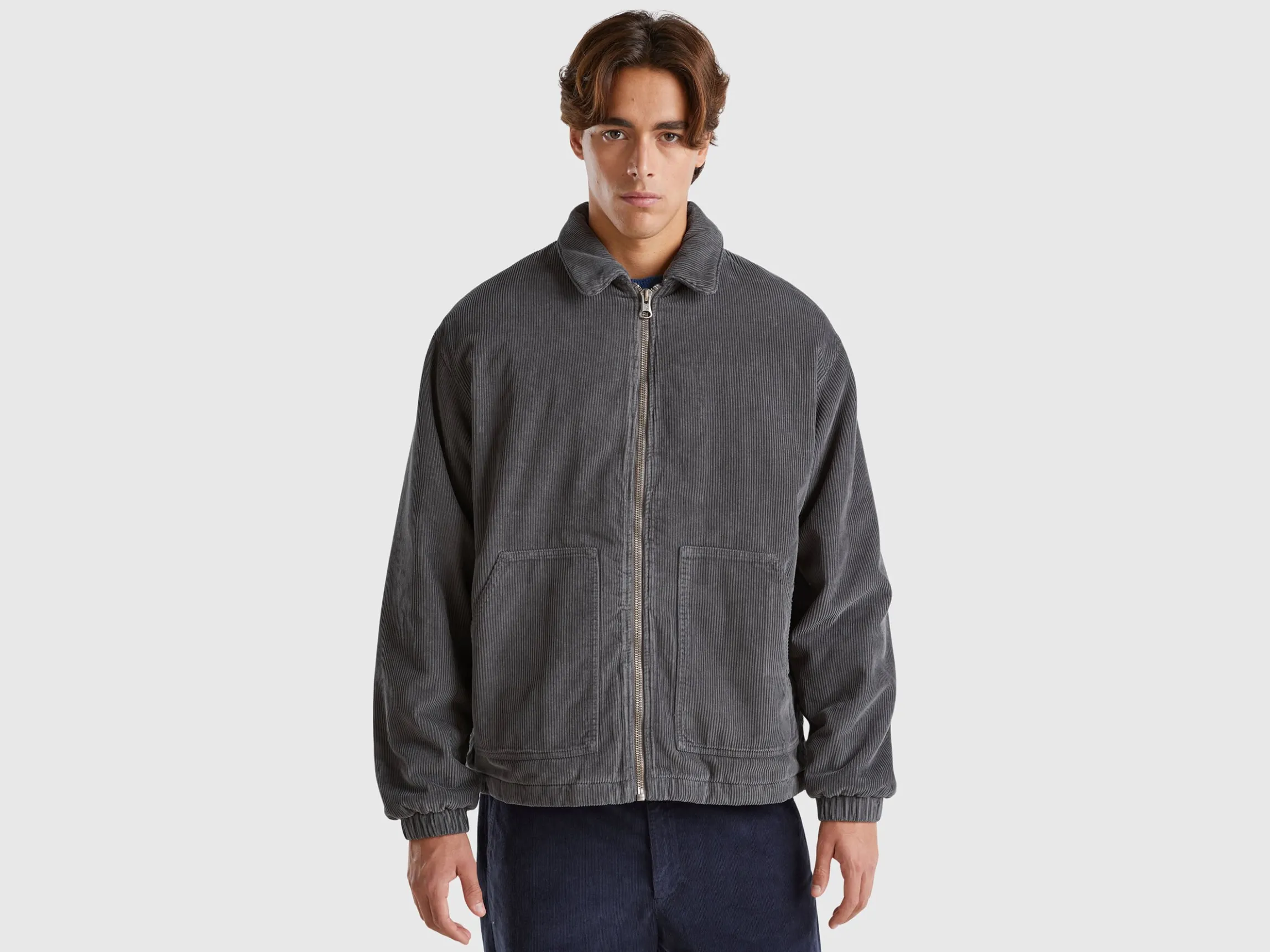 Jacket in padded velvet