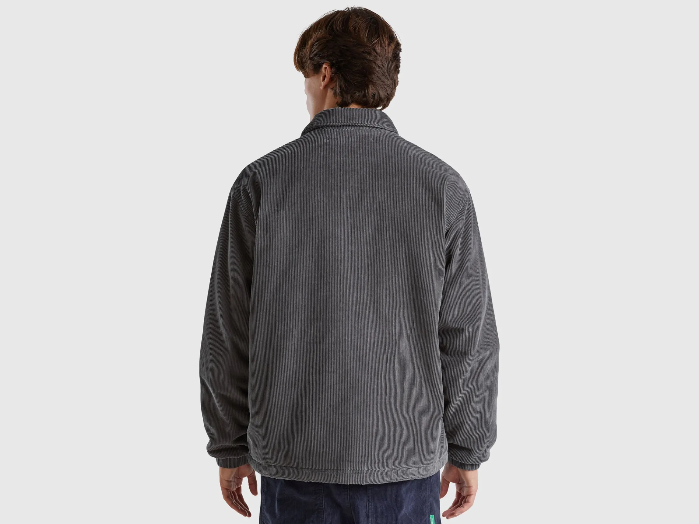 Jacket in padded velvet