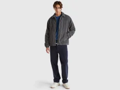 Jacket in padded velvet