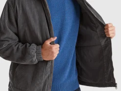Jacket in padded velvet