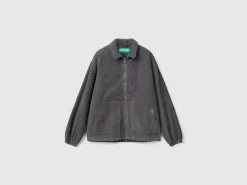 Jacket in padded velvet