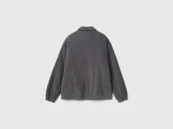 Jacket in padded velvet