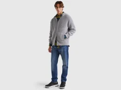 Jacket in pure Shetland wool