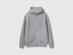 Jacket in pure Shetland wool